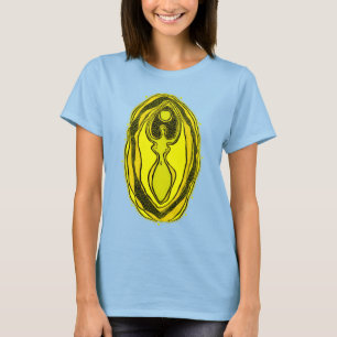 Lemon Yellow Goddess Yoni T-Shirt