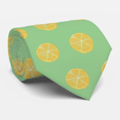 Lemon Yellow Green Neck Tie Krawatte (Gerollt)