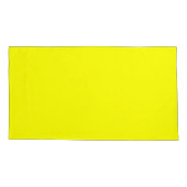 Lemon Yellow King Size Kissen Case Pair Kissenbezug (Rückseite-Links)