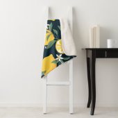 Lemon Yellow Leaf Pattern Sherpadecke (Beispiel)