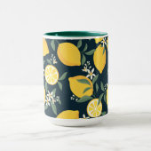 Lemon Yellow Leaf Pattern Tasse (Zentrum)