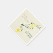 Lemon Yellow Main Squeeze Brautparty Napkins Serviette (Ecke)
