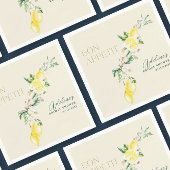 Lemon Yellow Main Squeeze Brautparty Napkins Serviette
