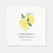 Lemon Yellow Main Squeeze Paper Napkin Serviette (Vorderseite)