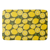 Lemon Yellow Modern Fun Niedlich Badematte (Vorderseite)