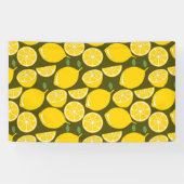 Lemon Yellow Modern Fun Niedlich Banner (Horizontal)