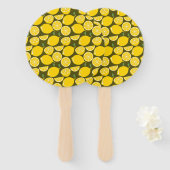 Lemon Yellow Modern Fun Niedlich Fächer (Vorne und Hinten)