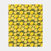 Lemon Yellow Modern Fun Niedlich Fleecedecke (Vorderseite)