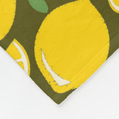 Lemon Yellow Modern Fun Niedlich Fleecedecke (Ecke)