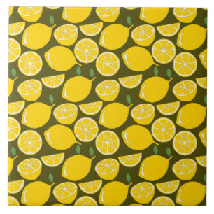 Lemon Yellow Modern Fun Niedlich Fliese