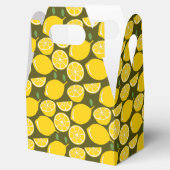 Lemon Yellow Modern Fun Niedlich Geschenkschachtel (Geöffnet)