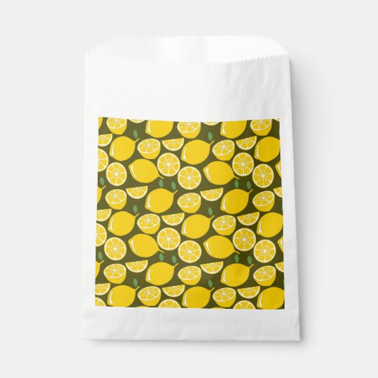 Lemon Yellow Modern Fun Niedlich Geschenktütchen (Vorderseite)