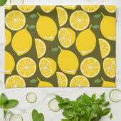 Lemon Yellow Modern Fun Niedlich Geschirrtuch (Gefaltet)