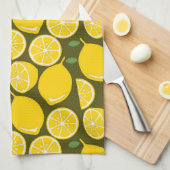 Lemon Yellow Modern Fun Niedlich Geschirrtuch (Viertel Falte)