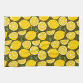 Lemon Yellow Modern Fun Niedlich Geschirrtuch (Horizontal)