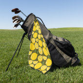 Lemon Yellow Modern Fun Niedlich Golfhandtuch (Gras)