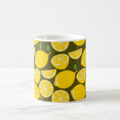 Lemon Yellow Modern Fun Niedlich Kaffeetasse (Mittel)