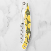 Lemon Yellow Modern Fun Niedlich Kellnermesser (Vorderseite)