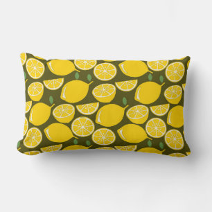 Lemon Yellow Modern Fun Niedlich Lendenkissen
