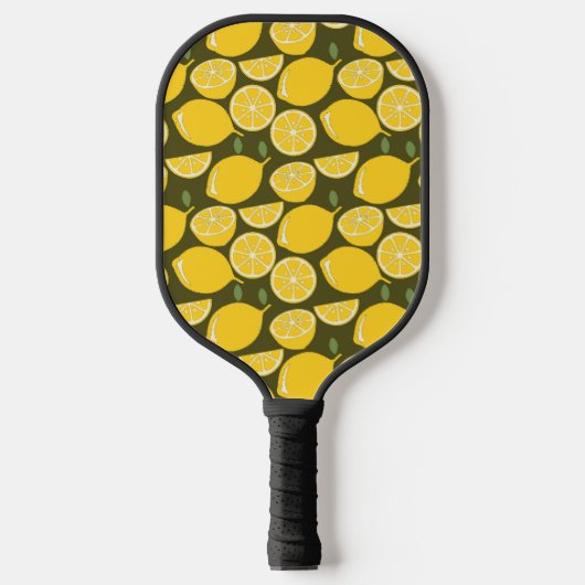 Lemon Yellow Modern Fun Niedlich Pickleball Schläger (Vorderseite)