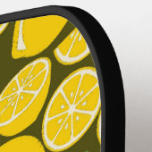 Lemon Yellow Modern Fun Niedlich Pickleball Schläger (Linke Seite)