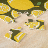 Lemon Yellow Modern Fun Niedlich Puzzle (Seite)