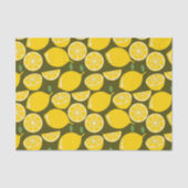 Lemon Yellow Modern Fun Niedlich Seidenpapier (Vorderseite)