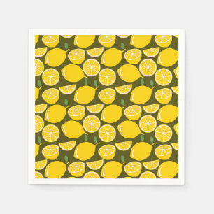 Lemon Yellow Modern Fun Niedlich Serviette