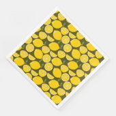 Lemon Yellow Modern Fun Niedlich Serviette (Ecke)