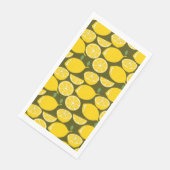 Lemon Yellow Modern Fun Niedlich Serviette (Ecke)
