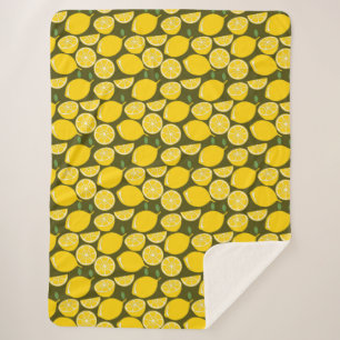 Lemon Yellow Modern Fun Niedlich Sherpadecke