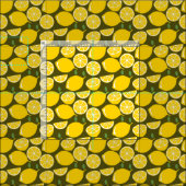 Lemon Yellow Modern Fun Niedlich Stoff (Kachel)