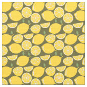 Lemon Yellow Modern Fun Niedlich Stoff (Nahaufnahme)