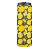 Lemon Yellow Modern Fun Niedlich Thermosbecher (Rückseite)