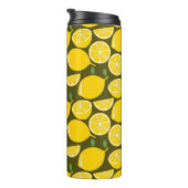 Lemon Yellow Modern Fun Niedlich Thermosbecher (Nach rechts gedreht)