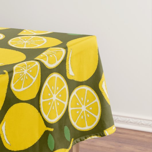 Lemon Yellow Modern Fun Niedlich Tischdecke (Beispiel)