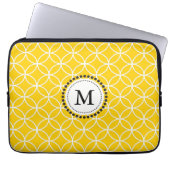 Lemon Yellow Monogram Laptopschutzhülle (Vorderseite)