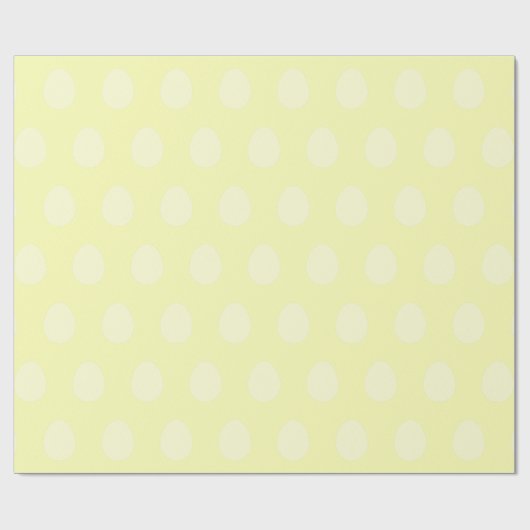 Lemon Yellow Oaster Egg Wrapping Paper Geschenkpapier (Flach)