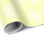 Lemon Yellow Oaster Egg Wrapping Paper Geschenkpapier (Rolleneckpunkt)