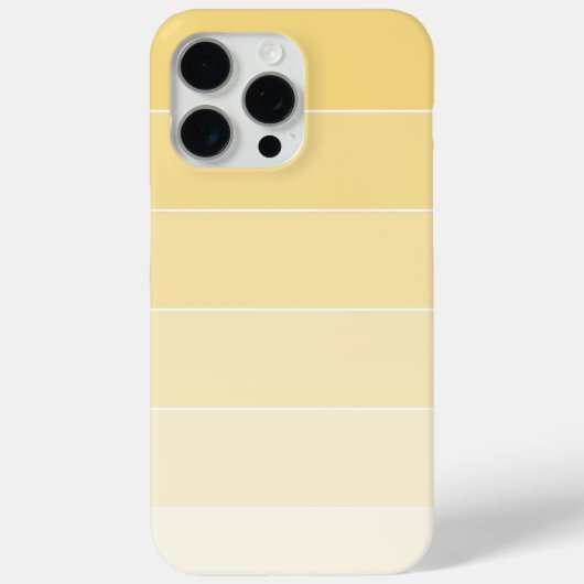 Lemon Yellow Ombré Streifen Case-Mate iPhone Hülle (Rückseite)
