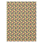 Lemon yellow orange  Pattern blue Tischdecke (Vorderseite)