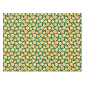 Lemon yellow orange  Pattern green Tischdecke (Vorderseite (Horizontal))
