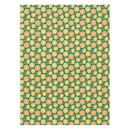 Lemon yellow orange  Pattern green Tischdecke
