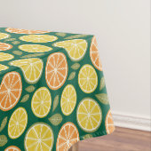 Lemon yellow orange  Pattern green Tischdecke (Beispiel)