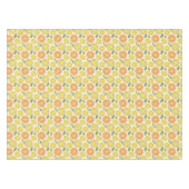 Lemon yellow orange  Pattern white  Tischdecke (Vorderseite (Horizontal))