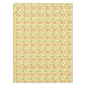 Lemon yellow orange  Pattern white  Tischdecke (Vorderseite)