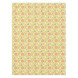 Lemon yellow orange  Pattern white  Tischdecke