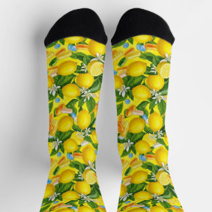 Lemon Yellow Pills Pharmacy Socken