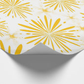 Lemon Yellow Print Geschenkpapier (Ecke)