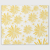 Lemon Yellow Print Geschenkpapier (Flach)